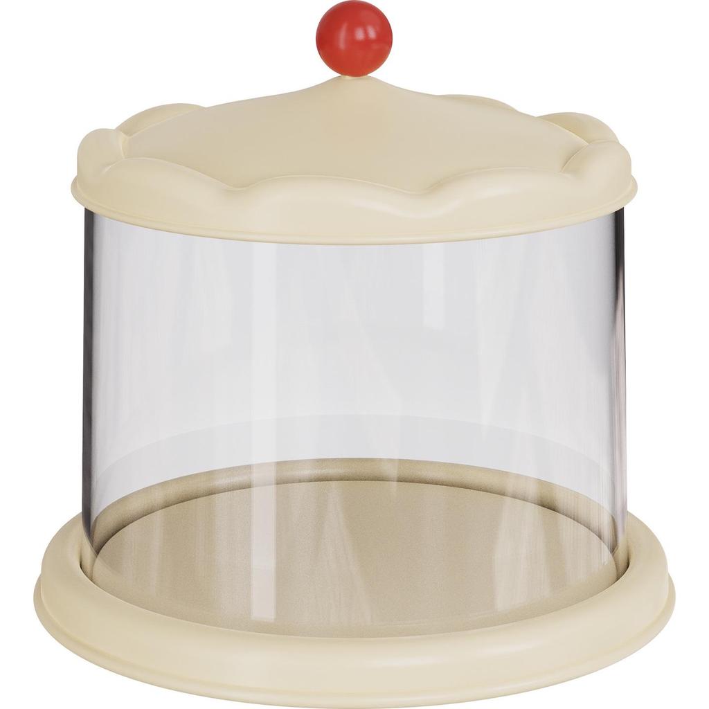 Rotating Cute Particle Display Case: Transparent PET Figurine Storage Rack