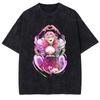 Kanroji Mitsuri Kawaii Graphic T-shirt Anime Demon Slayer Tshirt Men Women Washed T Shirts Harajuku Male Manga Cotton Tops
