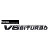 Kompatibel mit Mercedes V8 Turbo Kotflügel-Emblem | V6 V8 V12 Biturbo Twin-Turbo Heck-Emblem.