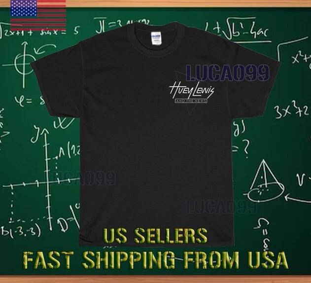NEW SHIRT HUEY LEWIS AND THE NEWS WHITE RACING LOGO T shirt FUNNY SIZE S-5XL 2XL