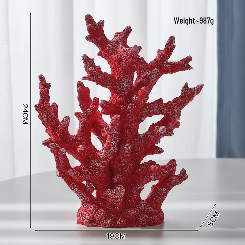 

Resin Coral Ornaments: Mediterranean Decor & Micro Landscape Props
