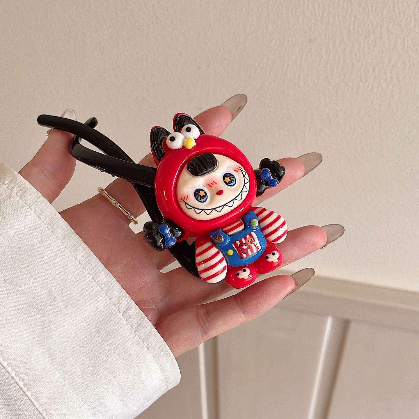 

Милая мультяшная заколка-твист на одной линии, простая заколка для пучка, заколка для волос на затылок, головной убор