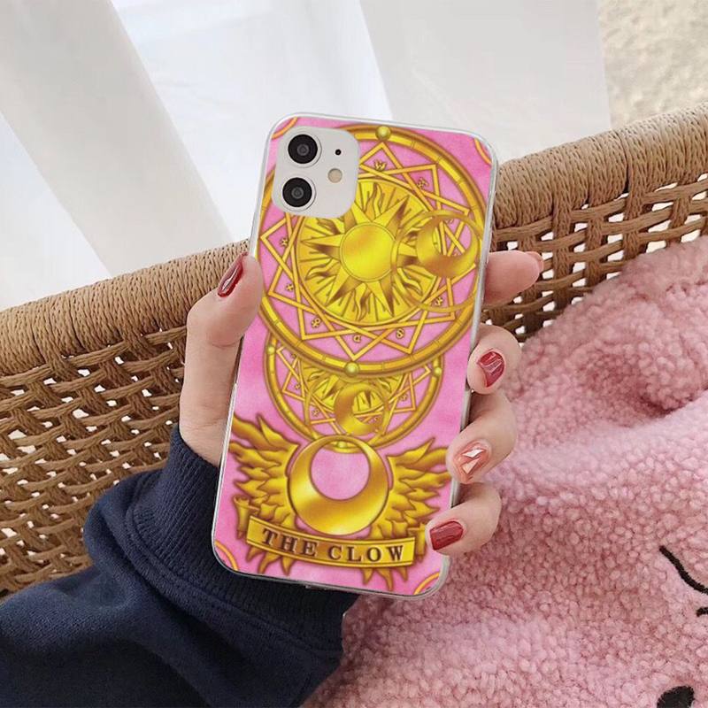 Cardcaptor Sakura Magic wand Moon Phone Case pro iphone 13 8 7 6S Plus X 5S SE 2020 XR 11 12 mini pro XS MAX