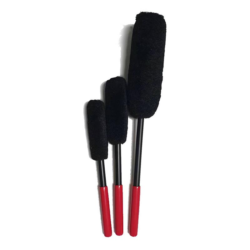 

Щетка для чистки автомобильных колес, сгибаемые шерстяные салфетки для мойки автомобильных дисков, легко очищают труднодоступные места, инструменты для чистки автомобилей чёрный