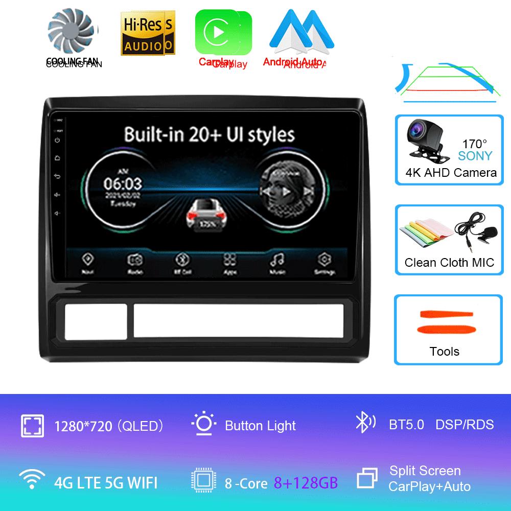 Android 14 Carplay Auto Car Radio For Toyota Tacoma 2 N200 Hilux 2005-2013 GPS Navigation Multimedia Player DSP Stereo WiFi 4G