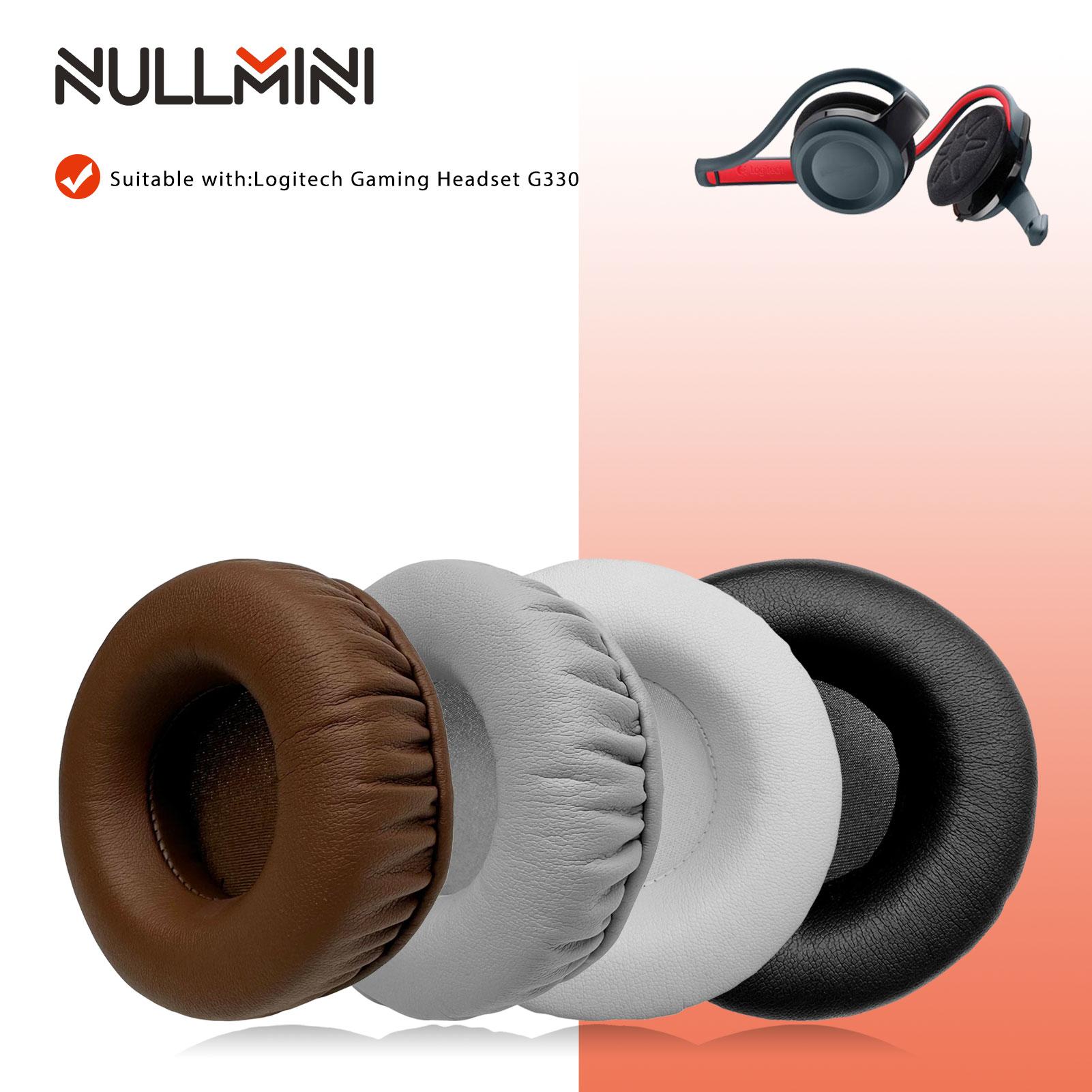 Coussinets D'écouteurs De Rechange Pour Logitech H330, H340, H390... - Lot De 2 Paires, Noir