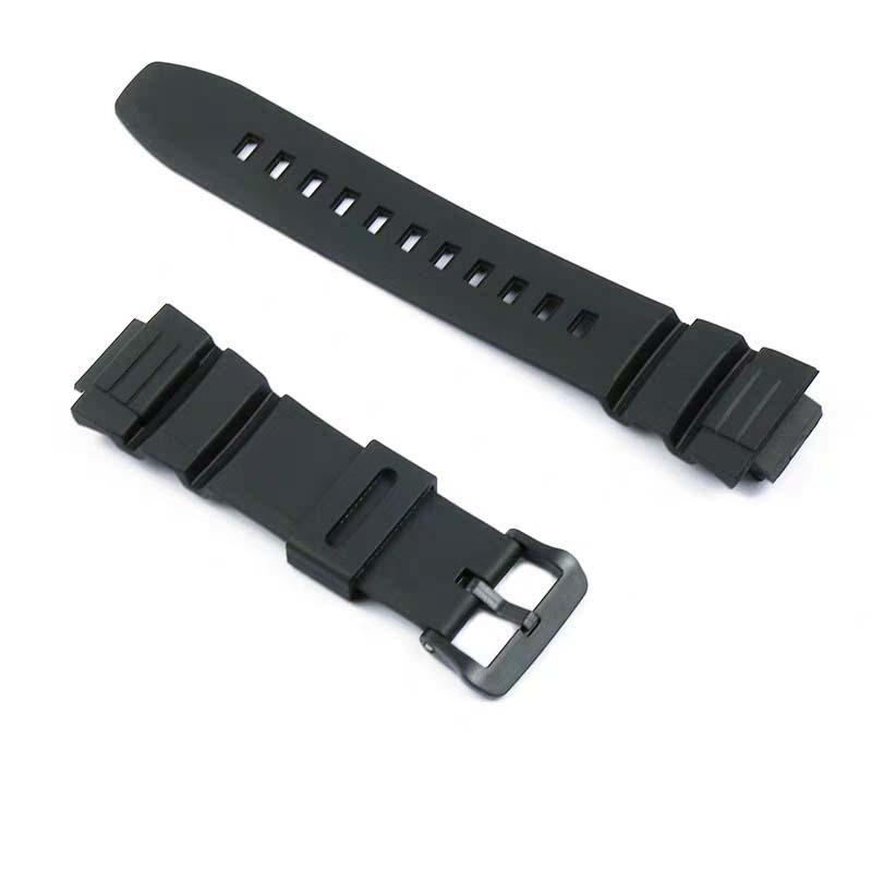 Resin Watch Strap for MCW-100H, W-S220, HDD-S100 - Waterproof Sports Band for Men & Women