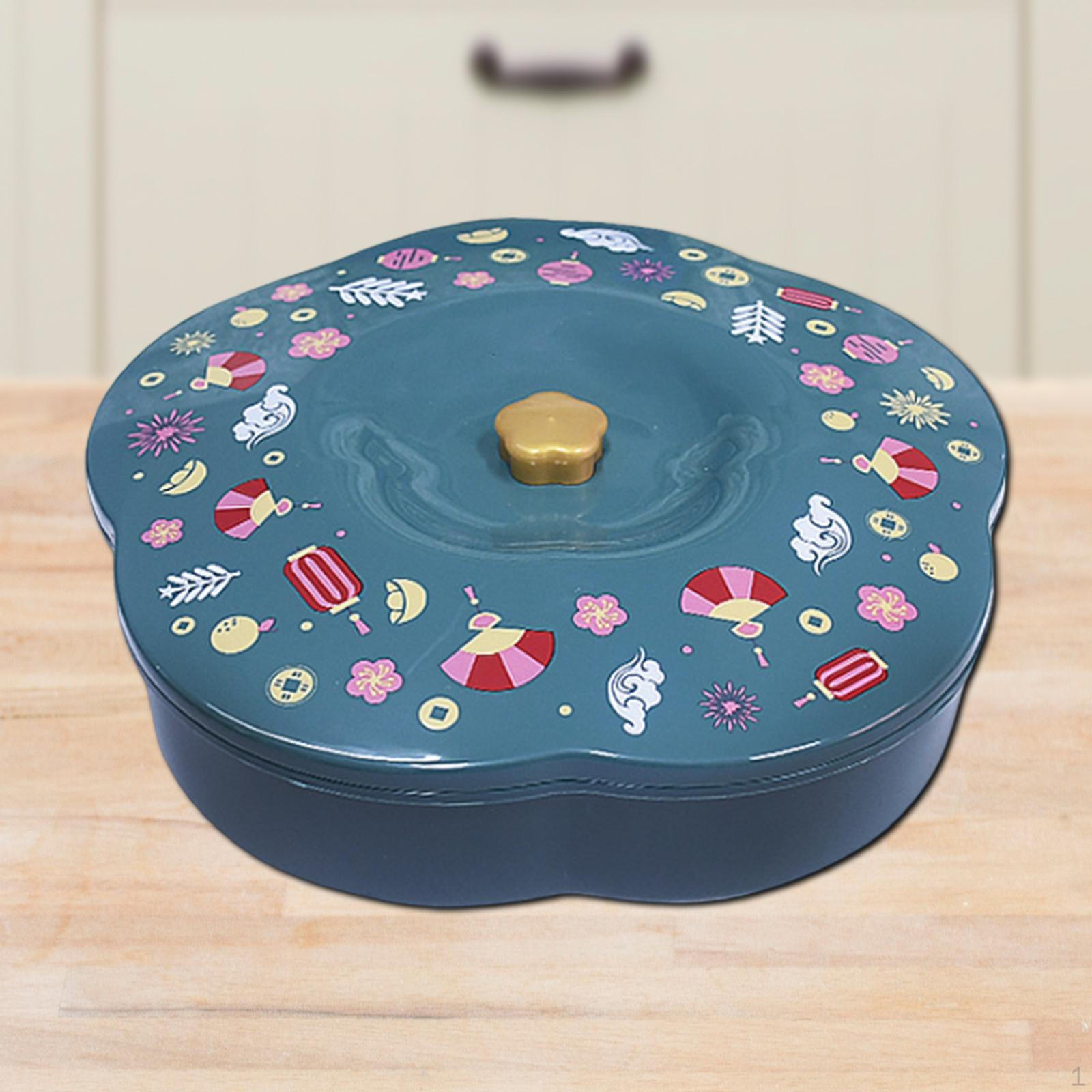 

Разделенный поднос для закусок, миска, тарелки для закусок на весенний фестиваль Green