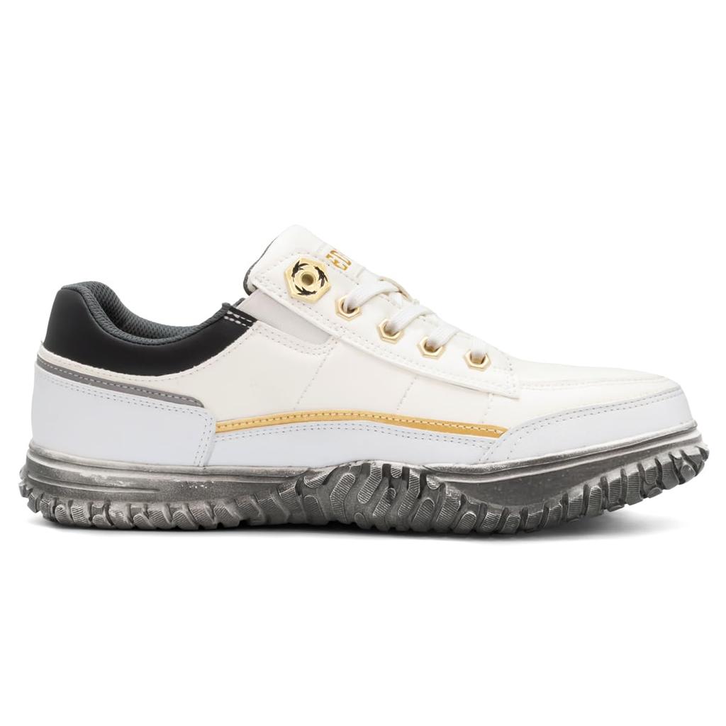 Edwin Lightweight Safety Shoes with Special Wide Rubber Stylish Work Size Men's Sole, Low-Cut Sneakers, Shock-Absorbing Sole, Resin, Non-Slip Bottom,