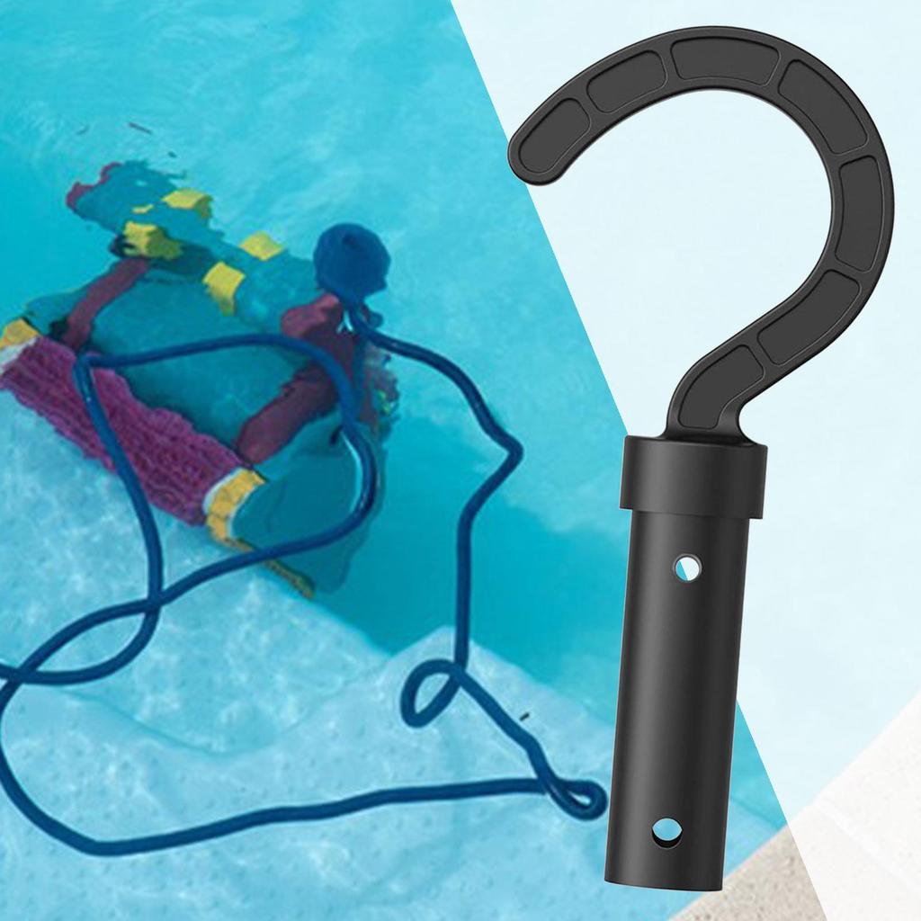 Svart poolrobotkrok Teleskopiska stänger Plasttillbehör Krokreservdelar Robotiska poolrengörare Poolkrokar