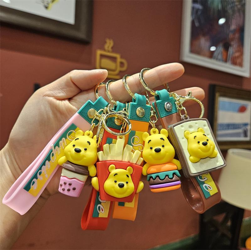 Internet-Berühmtheit Cartoon-Puppe Schlüsselanhänger Taschenanhänger Studentenanhänger Niedlicher PVC-Schlüsselanhänger Paar Auto Schmuck