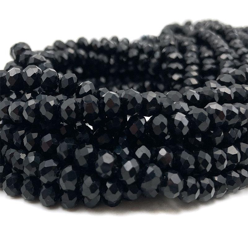 2/3/4/6/8mm Faceted Crystal Beads Bulk Pack - Glass Beads for DIY Bracelets Hairpin Loose Spacer Beads for Jewelry Making