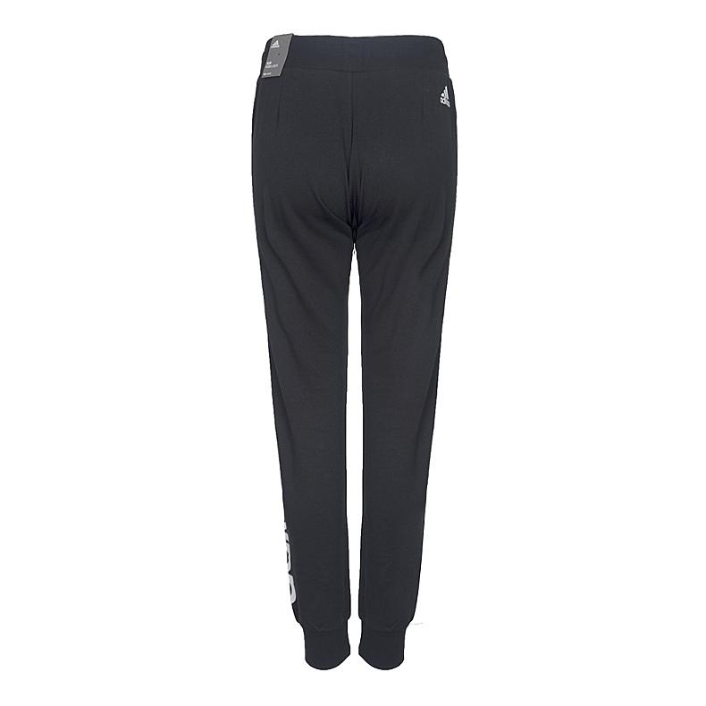 Adidas Pt Fl Linear Lifestyle Series Comfortable Soft Casual Knit Sports Pants Women Bottoms Black CF3799