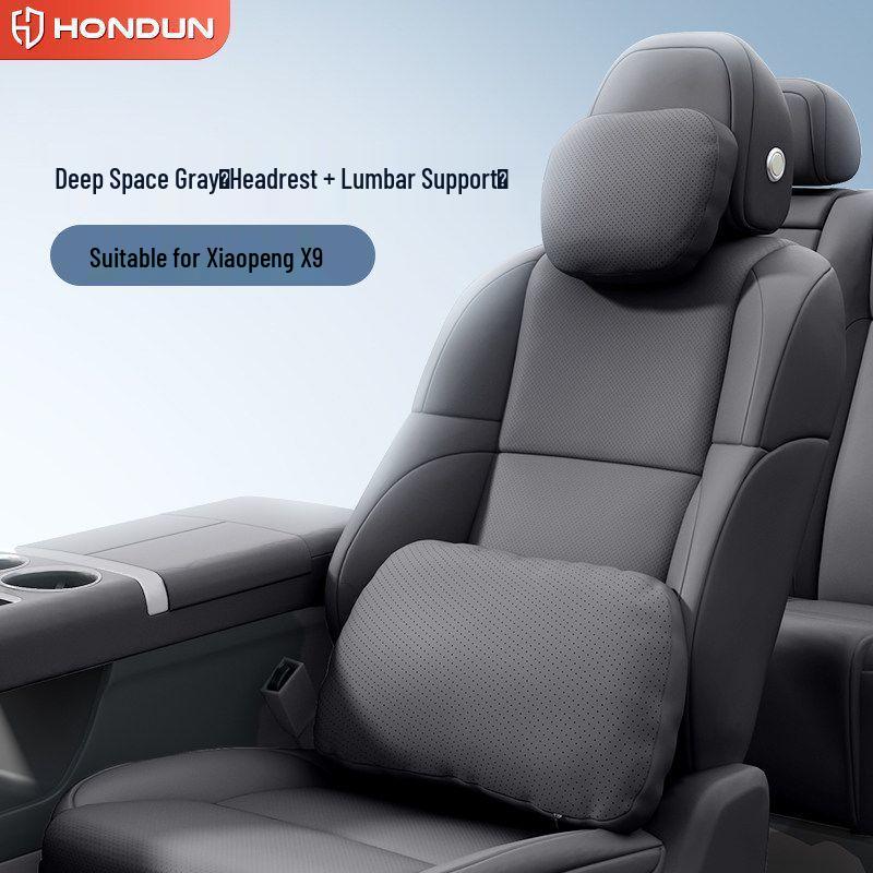 Xiaopeng X9 Headrest Lumbar & Neck Support Pillow - Car Interior Essential Accessory