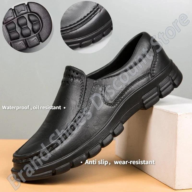 Fashion Men Women Chef Shoes Casual Loafers Waterproof Oil-proof Kitchen Work Cook Shoes Non-slip Hotel Restaurant Footwear Walking Shoe