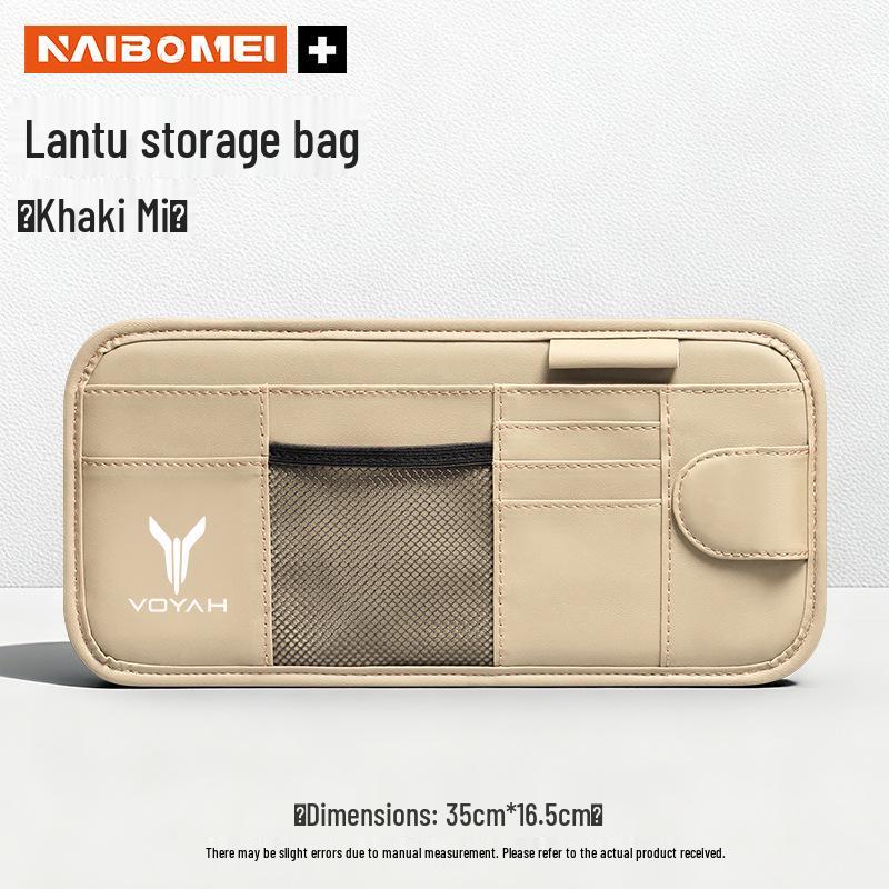 Lantumen Dreamer FREE/iLand Car Glasses Clip, Sun Visor Storage Bag & Card Holder