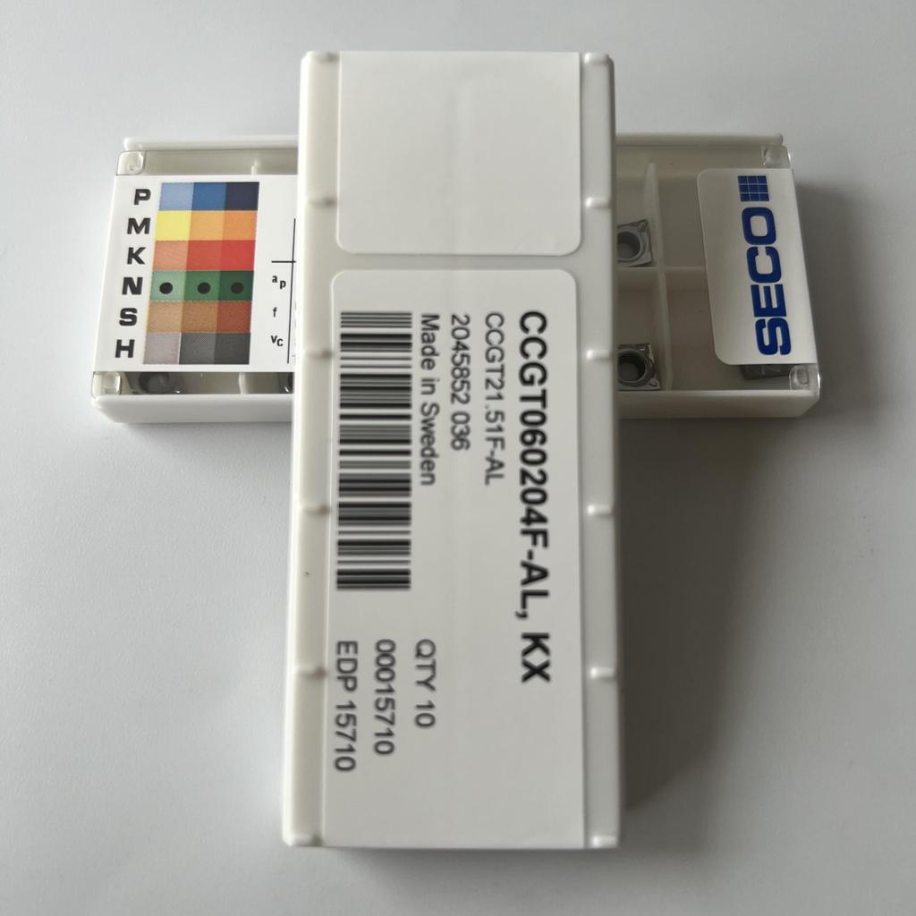 SECO / CCGT060204F-AL,KX / Original genuine CNC alloy blade 10 Pcs