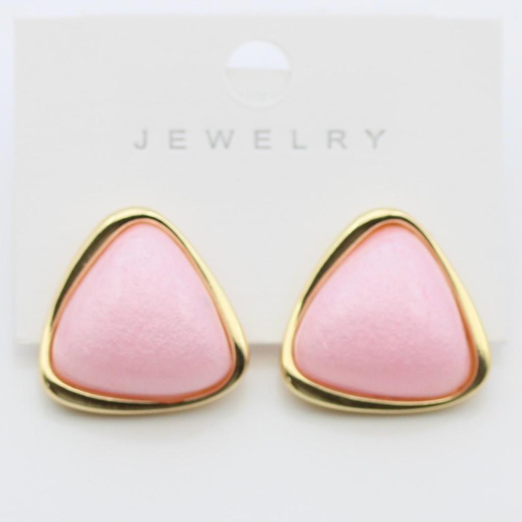 Korean Style Candy Color Resin Oval Stud Earrings - Sweet, Simple, Versatile, Fairy Fresh Design