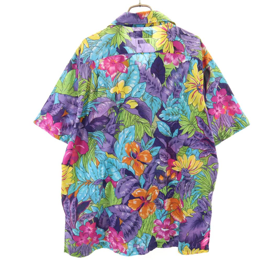 Polo by Ralph Lauren 90s Old open collar Floral Short sleeve Open collar shirt Men's Used