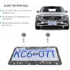 Bling Car License Plate Frame, Handcrafted Rhinestone License Plate Frame With Glitter Screw Caps, Sparkly Bedazzled Diamond Stainless Steel License