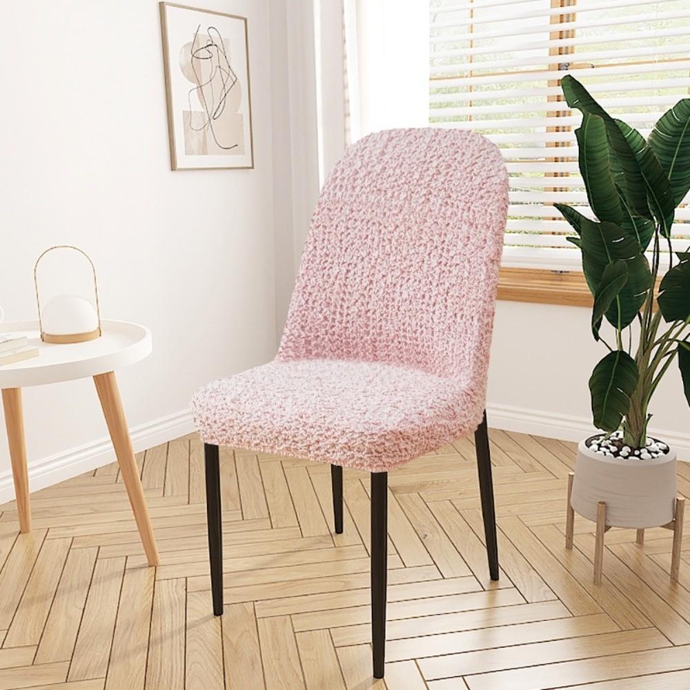 

Fashion High Back Dining Chair Cover Stretch Jacquard Elastic Spandex Stretch Chair Cover Slipcover Kitchen Chair Cover Kitchen розовый