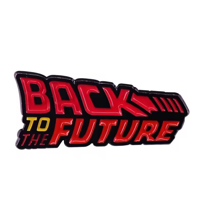 Back to the Future Enamel Pin Badges Anime Lapel Pins for Backpack Men Brooch for Clothes Pins Accessories Gifts