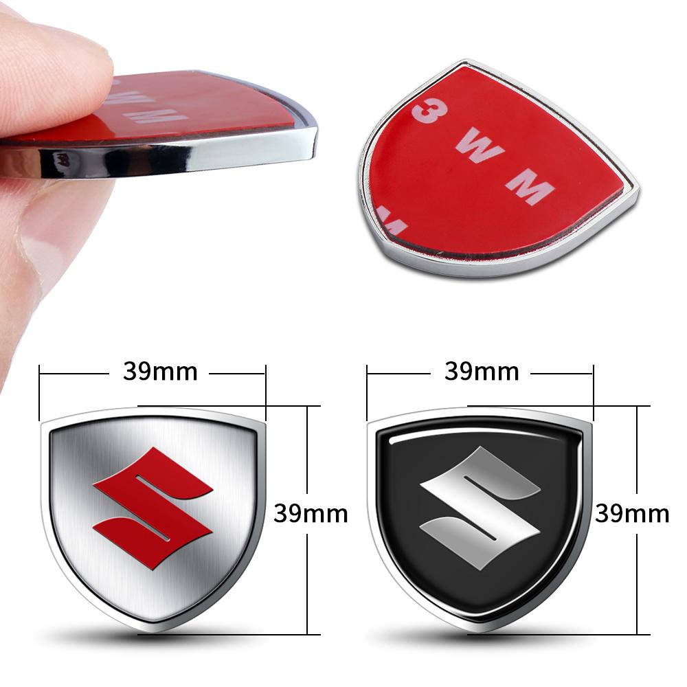 Car Styling 3D Metal Emblem Window Side Decal Exterior Sticker For Suzuki Alto Swift Jimny Grand Vitara Baleno SX4 Spoiler Wagon