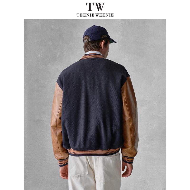 Teenie Weenie Men's Bear Head Wool Blend Varsity Jacket