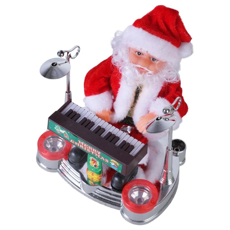 Kids&Adults Plastic Toy Kids Game Electric for Play the Instruments Santa Claus for Creative Supplies for Kids/Adults