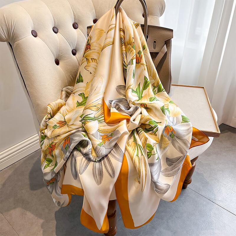Silk Scarf Gift Box, Group Purchase Souvenir, Shawl, Elegant Outer Wear, Practical Birthday Gift for Elders And Mothers, with Jade Comb