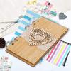 Wooden Guest Book Memorable Signature Message Notebooks Gift For Wedding PartyJM00431