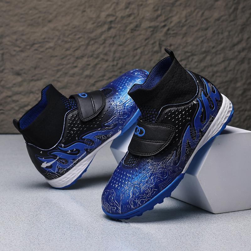 

Новые футбольные бутсы мужские и женские детские тренировочные искусственная трава нескользящие шипы fg студенческие кроссовки профессиональные высокие для зала 39