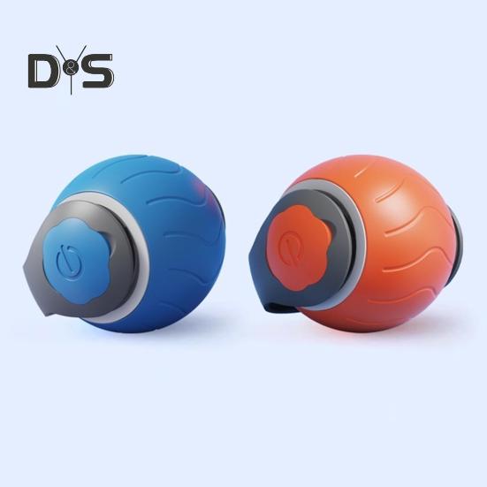 Elektrisches Katzenballspielzeug, intelligentes selbstrollendes Ballspielzeug, bissfestes, über USB wiederaufladbares Haustierspielzeug für Hauskatzen zur Linderung von Langeweile