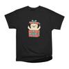 Herren Casual Hemden Kurzarm GEISHA SUSHI KATZE Schwarze T-Shirts Übergroße T-Shirts