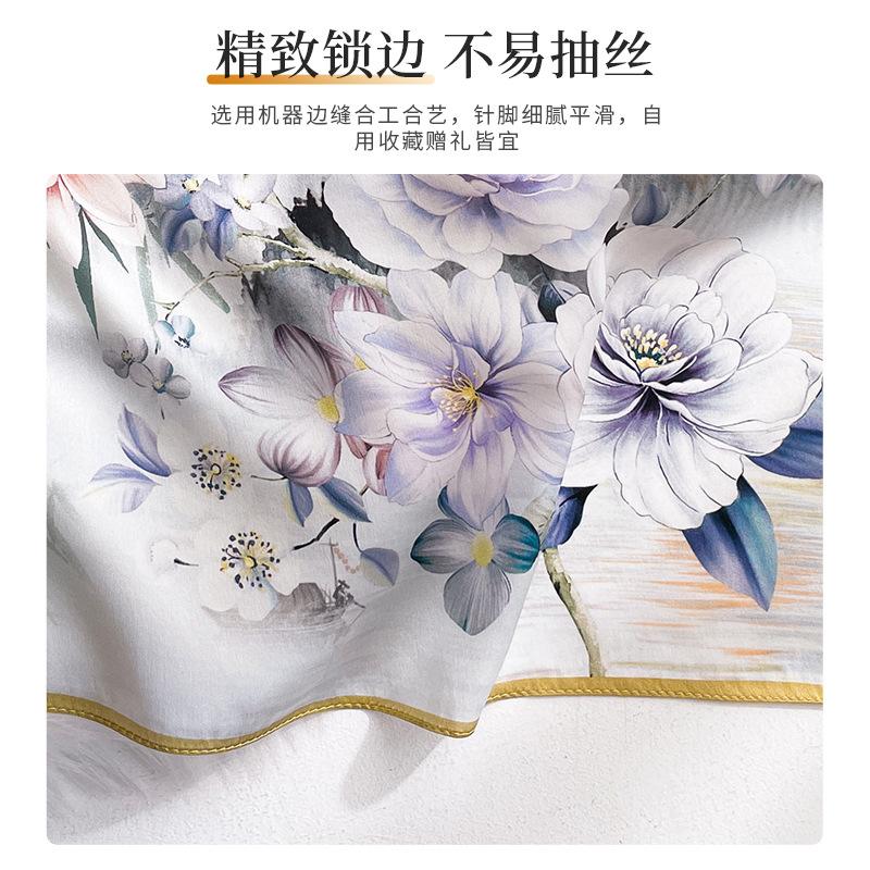 1116 Popular Silk Scarves for Women 111% Mulberry Silk Small Silk Square Scarves, Silk Scarves for Mother Neck Scarves In Spring, Autumn and Winter