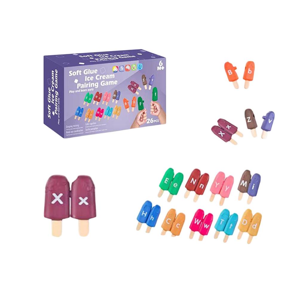 Dinosaur Alphabet Learning Toys For Toddlers 2-4, 10 Different Dinosaur Figures, Double Sided ABC Matching Game, Preschool Activities Fine Motor Toys