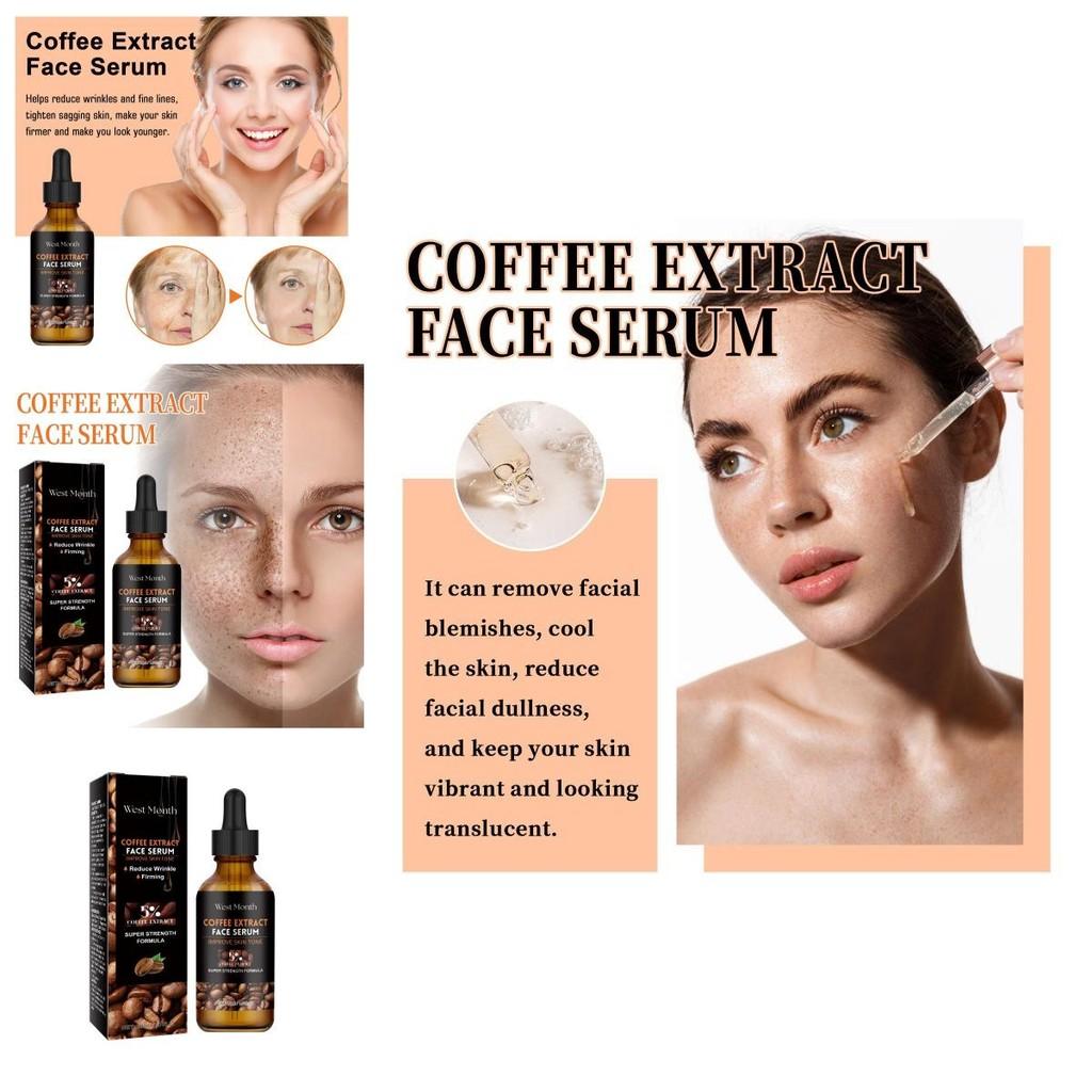 West Month Caffeine Facial Serum For Brightening Dull Skin Minimizing Pores And Hydrating