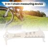 3-in-1 Chain Measurer Ruler Bicycle Chain Wear Indicator Tool High Strength Rustproof Corrosion-Resistant Screw Measurement Bike Gauge Tool