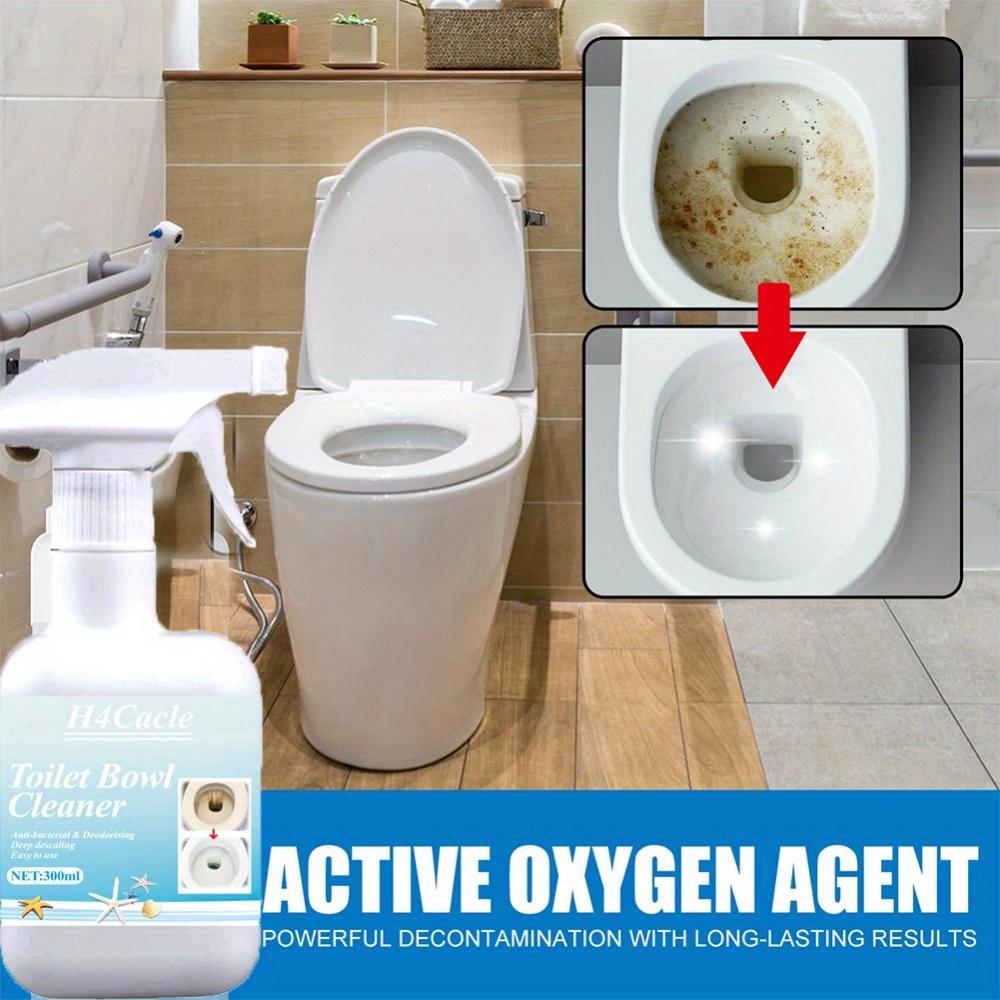 H4Cacle Multi-Purpose Toilet Bowl Remover Powerful Descaling Toilet Spirit Removes Odors Stains Scum Agent Tile Wall Yellowing Decontamination Removal