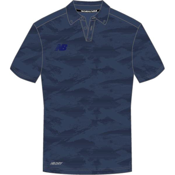 

New Balance JMTF2313 Soccer Polo Navy Size M Shirt, (NV),