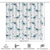 Blue Bird Shower Curtain Waterproof Fabric Bathrooms Decor Set For Home Bathroom Decorations Blue Birds Pattern Shower Curtains