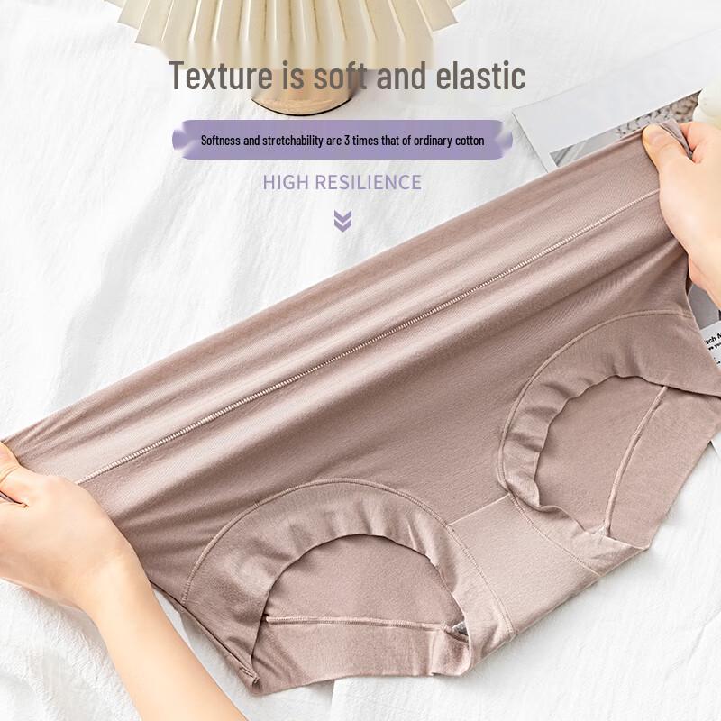 Women's High Waist Modal Seamless Briefs 3-Pack