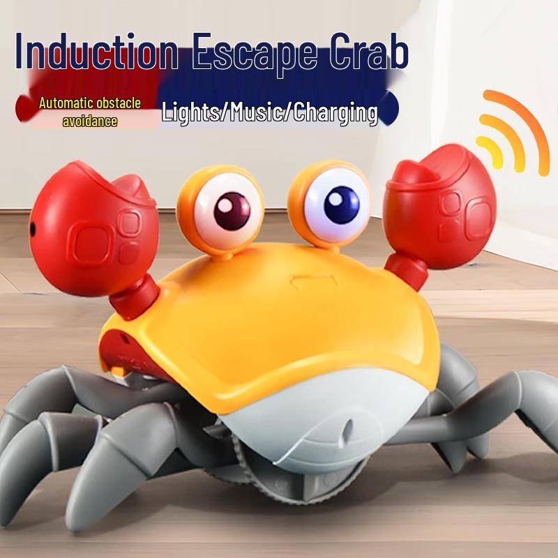 Gesture-Controlled Luminous Crawling Crab Toy with Music