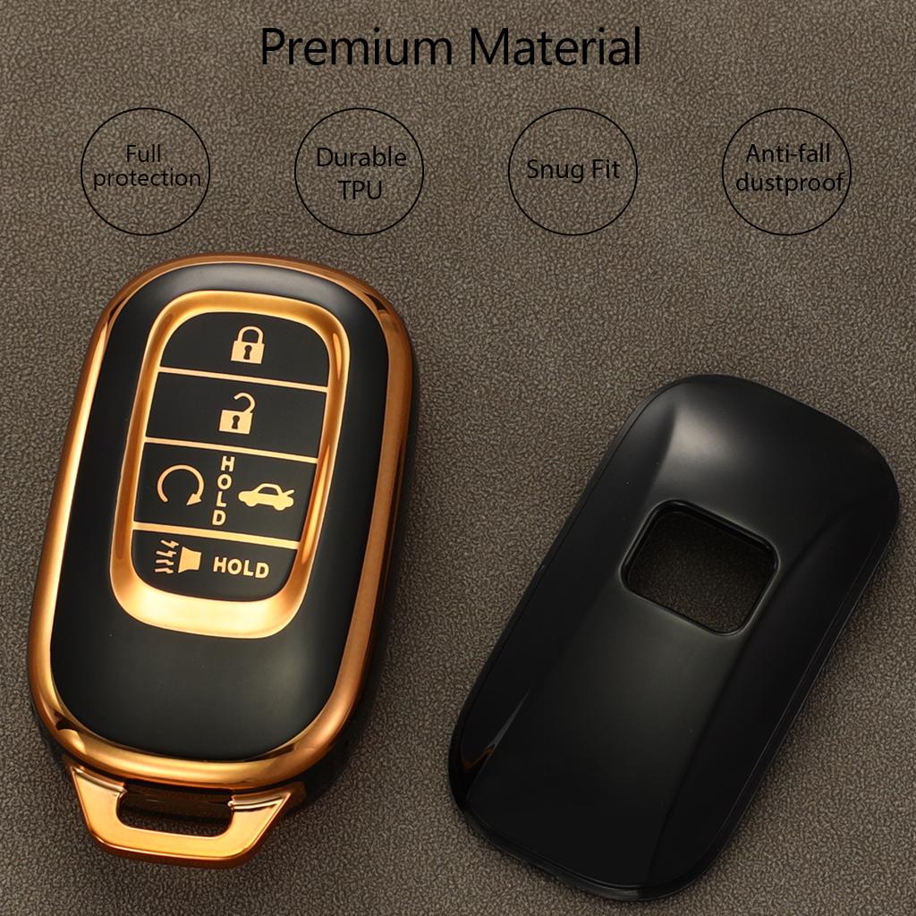 TPU Key Fob Cover Fits for 5 Buttons Honda 2026 2025-2022 Civic Accord CR-V HR-V Pilot and 2026 Passport