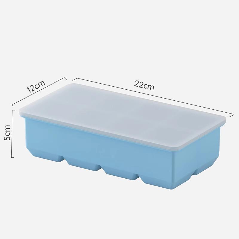 Bear Ice Mold Silicone 4 Grid Ice Tray Diy Home Kitchen Ice Cube Tray Frozen Coffee Milk Tea Ice Molds Cocktails Kitchen Tool