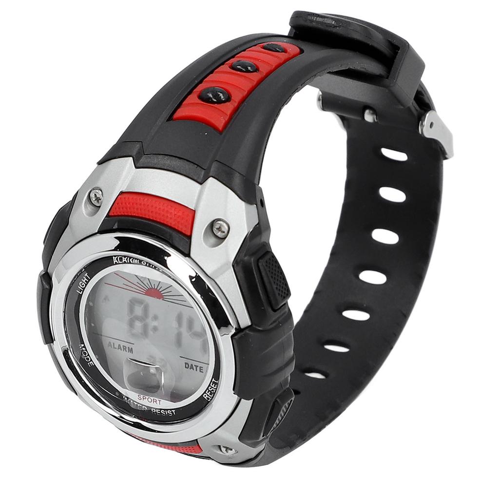 50m Waterproof Men Women Digital Watch LED Night Light Stopwatch Calendar Alarm 12Celsius24H Rubber Band Shockproof Watch