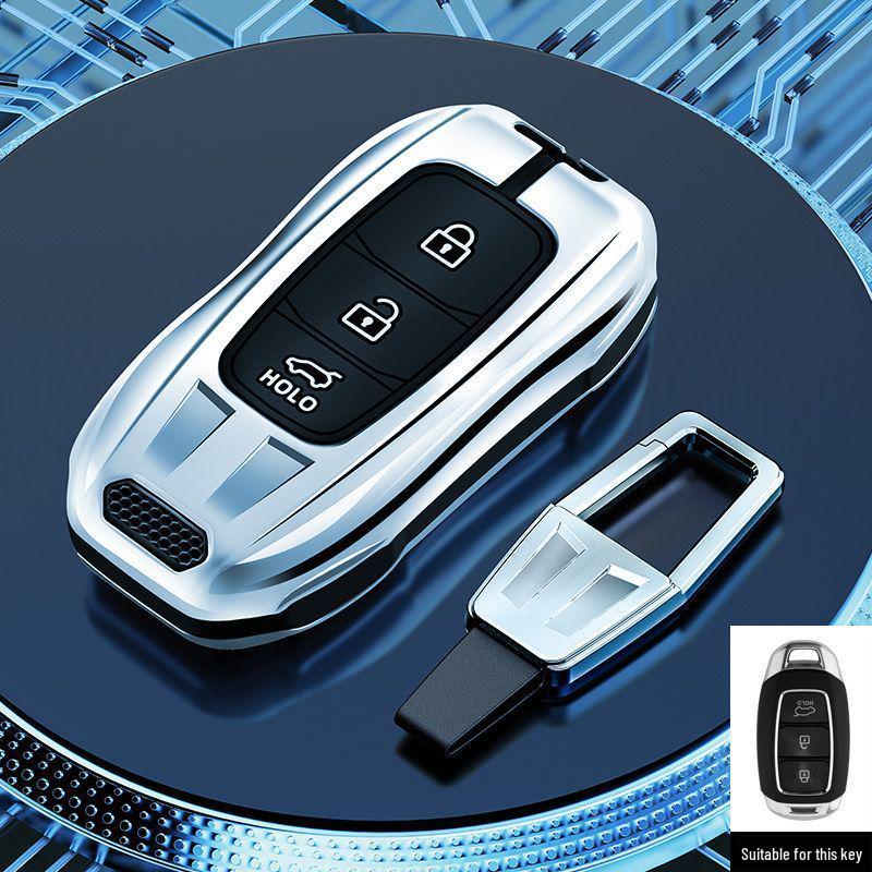 Compatible Key Case for Hyundai Ix35, Elantra 7th Gen, Santa Fe, Festa, Tucson, and Custo.