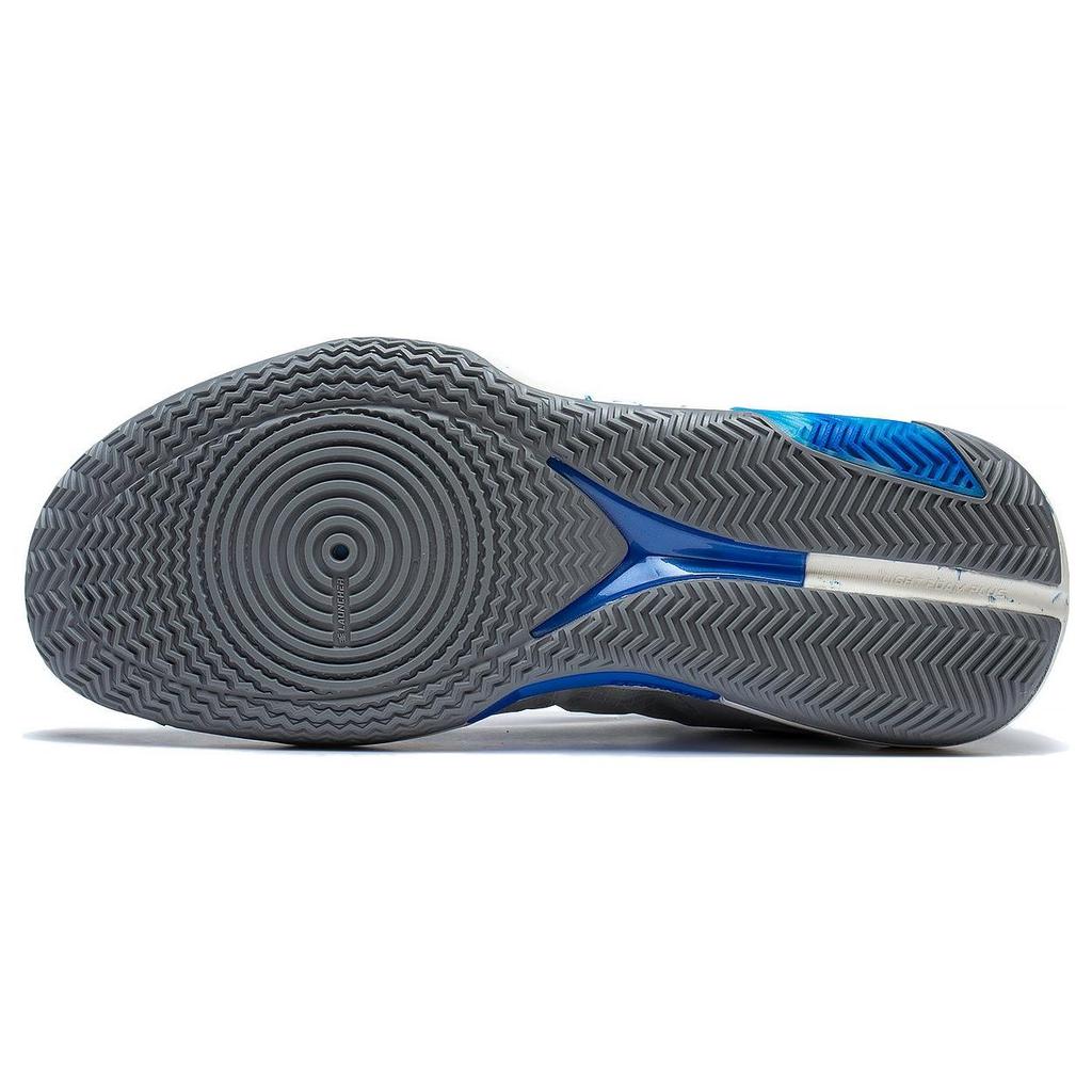 Li Ning Flash 9 Premium PRM Anti-Slip Durable Low-Top Basketball Shoes Men Sneaker Gray Blue ABAT023-3