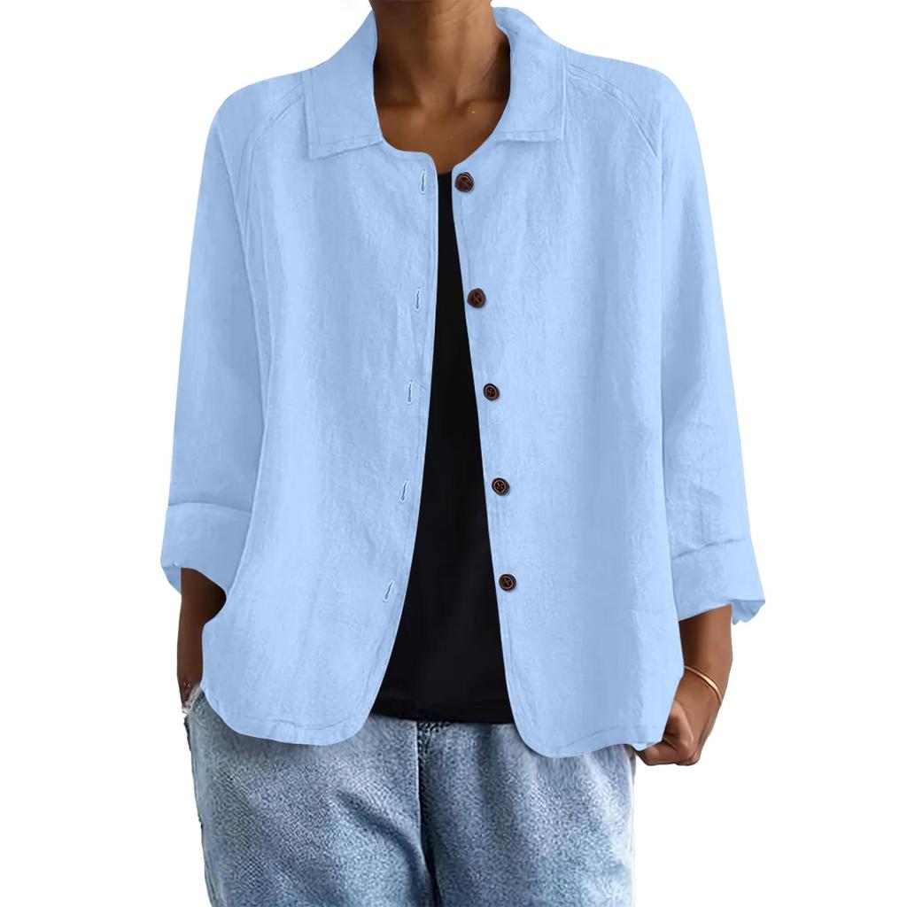 Women's Loose Fashion Collar Casual Cardigan Tops Jacket