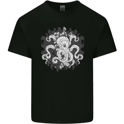 An Octopus In the Deep Ocean Sailor Sailing Kids T-Shirt Childrens